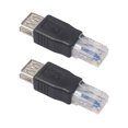 thumbnail image 1 of Kuymtek Convertidor de cable de red LAN Ethernet USB tipo A hembra a RJ45 macho (2 piezas) Kuymtek Componentes de la computadora, 1 of 6