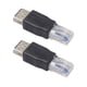 thumbnail image 1 of Kuymtek Convertidor de cable de red LAN Ethernet USB tipo A hembra a RJ45 macho (2 piezas) Kuymtek Componentes de la computadora, 1 of 6