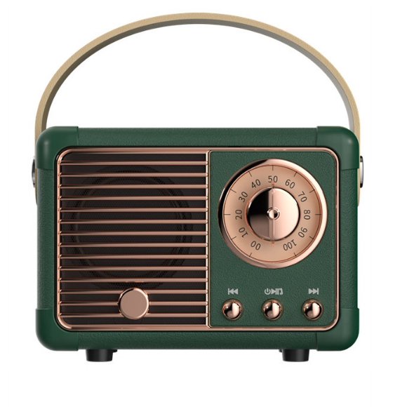 Retro Bluetooth Speaker, Vintage FM Radio with Old Classic Style, High Volume, Bluetooth 5.0 Wireless Connection, Support TF Card
