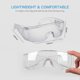 thumbnail image 4 of Gafas de seguridad para gafas, lentes de seguridad para el trabajo resistentes a la niebla, transparentes, de alta resistencia y fuerte transparencia, 2 uds., 4 of 5