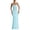 A369 Light Blue, variant on Mifsaly Womens Halter Neck Bodycon Dresses Maxi Mesh Patchwork Party Club Dress Sleeveless Elegant Going Out Date Evening Gowns S