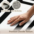 thumbnail image 4 of ODIKA 4'x6' Washable Area Rug Stripe Bold Interlocking Striped Welcome Graphic Doormat for Bedroom, Reading Nook, Pet Friendly & Non-Shedding, 4 of 5