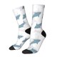 thumbnail image 1 of Balery Cute Shark Calcetas Largas con Estampado para Hombre y Mujer – Suaves y Transpirables, Talla Única (US 5-11), 1 of 6
