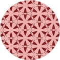 thumbnail image 1 of Ahgly Company Machine Washable Indoor Square Transitional Grapefruit Red Area Rugs, 3' Square, 1 of 7