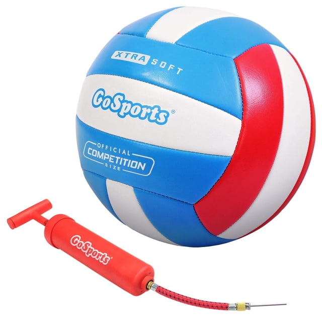 Voleibol GoSports Suave Blanco Regulación para Interiores y Exteriores
