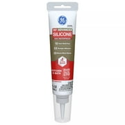 GE Advanced Silicone Kitchen & Bath Sealant, Pack of 1, Clear 2.8 fl oz Tube
