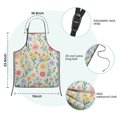 thumbnail image 7 of Pioneer Flower Floral Print Pattern Kids Aprons for Girls and Boys,Adjustable Neck Strap Toddler Aprons for Kids Cooking Baking, 7 of 7