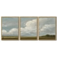 thumbnail image 5 of Drsoum Vintage Landscape Wall Art Grassland Wilderness Desert Wall Prints Classic Retro Farmhouse Rustic Decorations for Office Bedroom 11x14in3pcs Natural Framed, 5 of 5