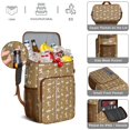 thumbnail image 5 of Travel Cooler Bag - Brown Cartoon Dinosaurs Fossils Pattern Camping Beer Cooler Backpack with Bottle Opener- Waterproof Insulated Picnic Backpacks - Cooler Bag for Beach, 5 of 6