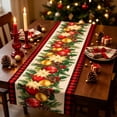 thumbnail image 5 of Antqov Christmas Table Runner, 13x72" Winter Xmas Holiday Table Runners Washable Seasonally Christmas Tablecloth for Home Kitchen Dining Party Decor, 5 of 6