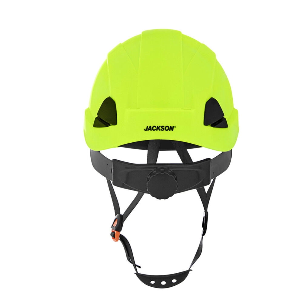 Jackson Safety Hard Hat - CH-300 Series - Industrial Climbing - Non-Vented - Hi-Viz Yellow/Green