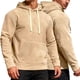 thumbnail image 1 of pstuiky Camisas casuales de manga larga para hombre, Sudadera con capucha de manga larga para hombre, informal, holgada, de color liso, para deportes al aire libre, con bolsillo y cordón xl, 1 of 5