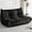 Black, variant on Congermom Bean Bag Ottoman, Foot Rest, Pouf Ottoman, Fireside Chair Memory Foam Lazy Bean Bag Sofa for Living Room, Bedroom, Dorm, Office (Grey)