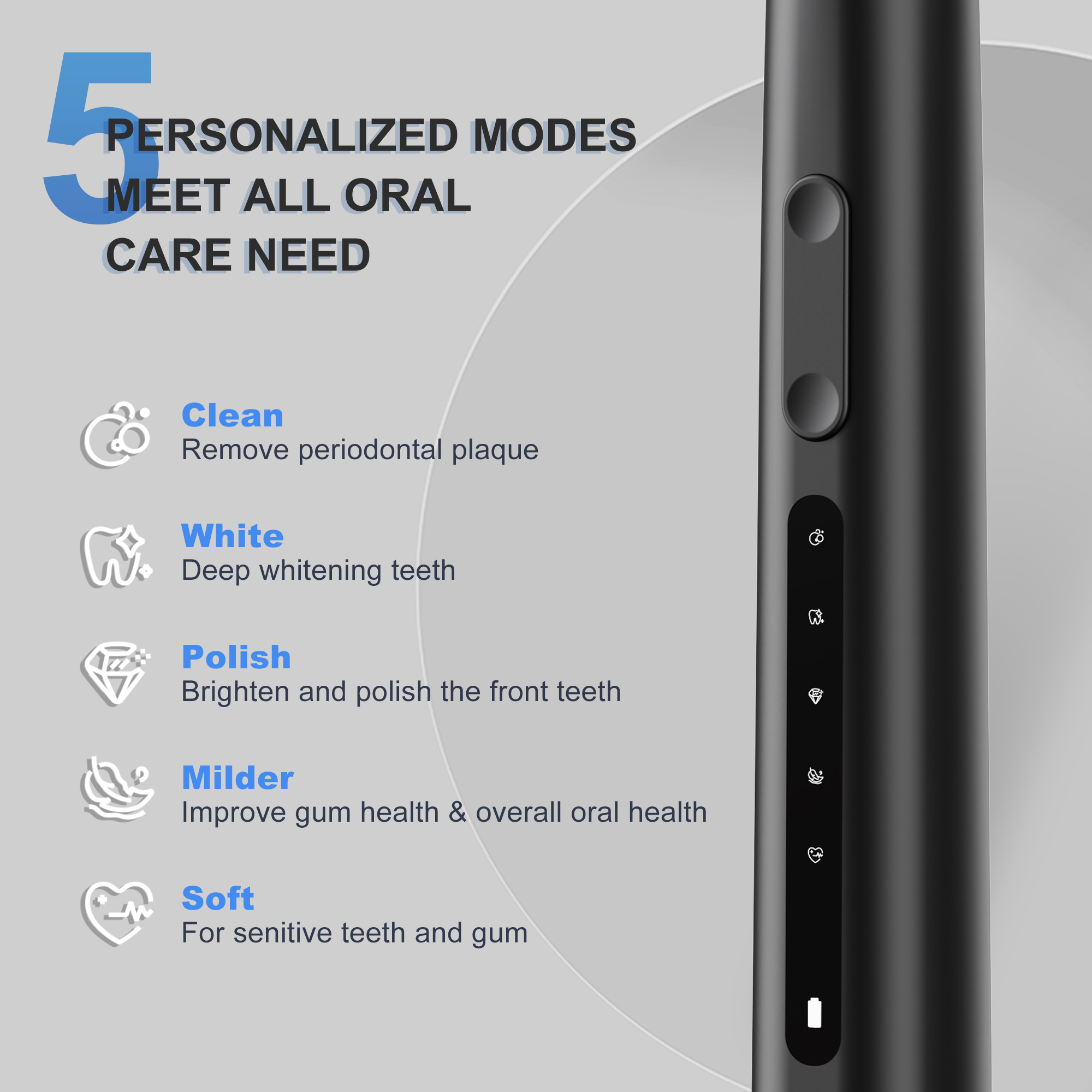 7AM2M Sonic Electric Toothbrush, Rechargeable photo 2