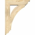 thumbnail image 4 of Ekena Millwork 4"W x 20"D x 28"H Funston Craftsman Rough Sawn Bracket, Western Red Cedar, 4 of 4