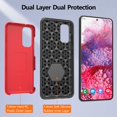 thumbnail image 4 of for Samsung Galaxy S20+ Plus Case, Dual Layer Military Grade Shockproof Heavy Duty Protection Cover, Phone Case for Galaxy S20+ Plus 5G, (NOT for Small S20) - Red, 4 of 13