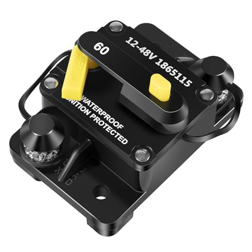 1865115 MKR-27 Circuit Breaker 60 Amp Compatible with All Minn Kota 12V/24V/36V/48V Electric Trolling Motors,Waterproof$$