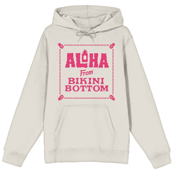 SpongeBob SquarePants Aloha From Bikini Bottom Adult Sand Graphic Hoodie-Medium