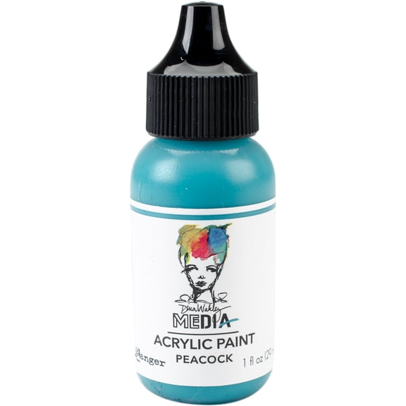 Dina Wakley Media Acrylic Paint 1oz-Peacock