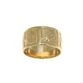 thumbnail image 2 of 14k solid yellow gold 8mm custom made Hawaiian honu turtle personalized ring size 12, 2 of 5