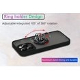 thumbnail image 6 of is Specially Designed for iPhone 13 Pro Anti-Fingerprint, Built-in 360° Rotating Ring Bracket Solid and Durable Magnetic car Phone case, Suitable for iPhone 13 Pro 6.1inches Male-Black, 6 of 6