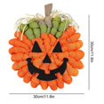 thumbnail image 2 of Garland Decoration Halloween Burlap 11.8in Hanging Ornament Pendant Wreath, 2 of 5
