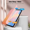 thumbnail image 6 of Fintie Case for iPad (A16) 11th Generation Case 2025, iPad 10th Generation Case 2022, Slim Shell Hard Translucent Frosted Back Stand Cover with Pencil Holder, Auto Sleep/Wake, Sunset Ombre, 6 of 12
