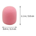 thumbnail image 2 of GOOHOCHY  20 Pcs Microphone Cover Color Gray Lapel Sponge Covers Pink, 2 of 8