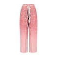 thumbnail image 5 of Lolmot Pants for Women, Womens Fashionable Striped Printed Drawstring Wide Leg Pants, 5 of 5