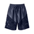thumbnail image 5 of Women'S Shorts Tiered Lace Breathable Active Womens Clothing,Blue,XL, 5 of 5