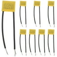 thumbnail image 1 of Miangastore Capacitor With Protective Casing Safety Capacitor Yellow 8Pcs 2 15In, 1 of 8