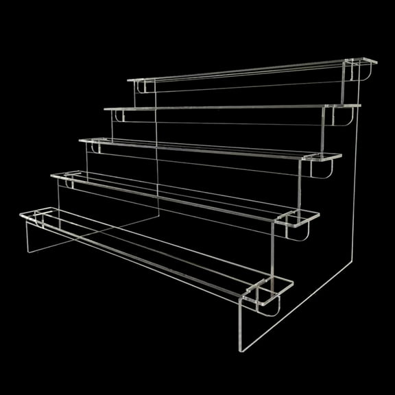 Acrylic Display Stand Clear Display Shelf 1-5 Tiers for Desserts and Figurines Display with Clear Visibility