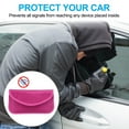 thumbnail image 4 of Uxcell Faraday Bags, 6.5" Signal Blocking Key Pouch Anti-Theft Car Protection, Rose Red, 4 of 6