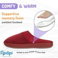 thumbnail image 5 of Floopi Women’s Open-Back Velour Comfort Slipper, 5 of 6