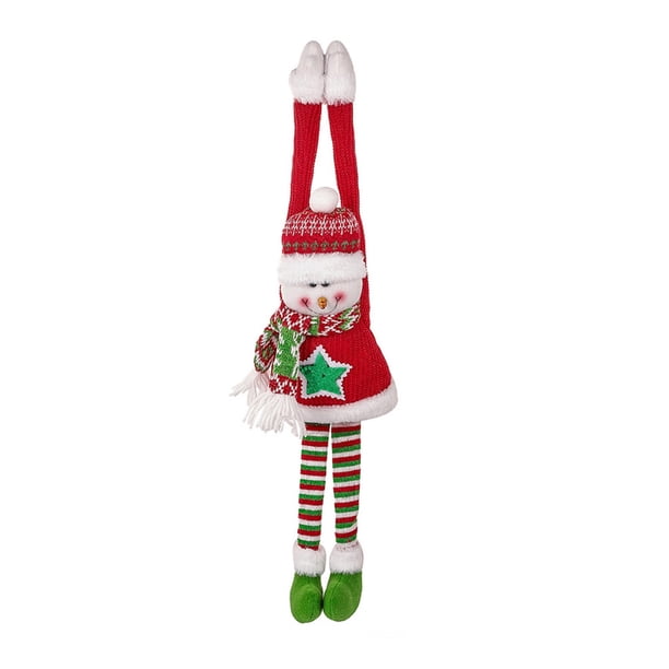 Decoraciones Del Árbol de Navidad Anillos de Puerta Colgante de Ancianos para la Decoración de la Escena Del Hogar, Adornos Colgantes de Material No Tejido para el Árbol Y el Regalo, Incluye Cuerda Co