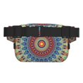 thumbnail image 5 of Japuie Round Mandala Print Layer Fanny Pack with Adjustable Shoulder Strap,Double-Layer Waist Bag,Travelling Fanny Pack,Square Double Layer Waist Bag,for Exercise Running Travel Hiking, 5 of 7