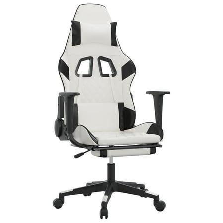 UPC: 8720287144724 | vidaXL Massage Gaming Chair with Footrest Black&Red Faux Leather