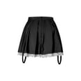 thumbnail image 4 of Lnzyyephy Women Lace Skirt, High-Waist Half-Dress, Slimming Spring Fall Pleated Tummy Control Solid Color Skirt, 4 of 8