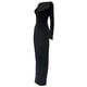 thumbnail image 5 of VISgogo Mujer Vestido Primavera, Manga Larga Color Liso Cuello Cuadrado Vestido Ajustado, Damas Otoño/Invierno Elástico Largo Una Pieza VISgogo  moda, 5 of 7