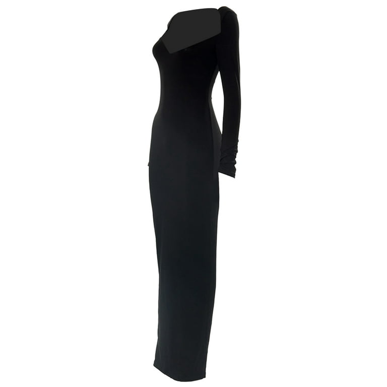 Women Spring/ Winter Plus Size Maxi Dress with Long Sleeve Women Spring/ Winter Plus Size Maxi Dress with Long Sleeve