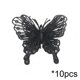 thumbnail image 2 of Paquete de 10 adornos de mariposas brillantes para árbol de Navidad, guirnaldas, decoraciones de boda, coronas, cajas de regalo y decoraciones para fiestas., 2 of 6