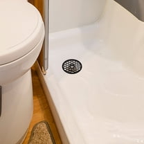 WHAMVOX Black Rv Drain Filter Rv Floor Drain Filter Plastic Filter Screen For Bathrooms Toilets Campers And Rvs