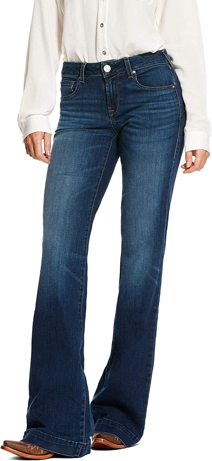 Trouser Mid Rise Stretch Outseam Ella Wide Leg Jean – Cares & Whoas