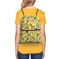 thumbnail image 4 of Sigee Ducks for Drawstring Zipper Backpack ,Waterproof, Durable, Lightweight Gym Bag for Sports, 4 of 5