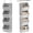 Grey-1 Pack, variant on Hanging Closet Organizer, 4-Shelf Collapsible Fabric Closet Storage Organizer with Mesh Pockets for Clothes, Wardrobe and Bedroom, Grey