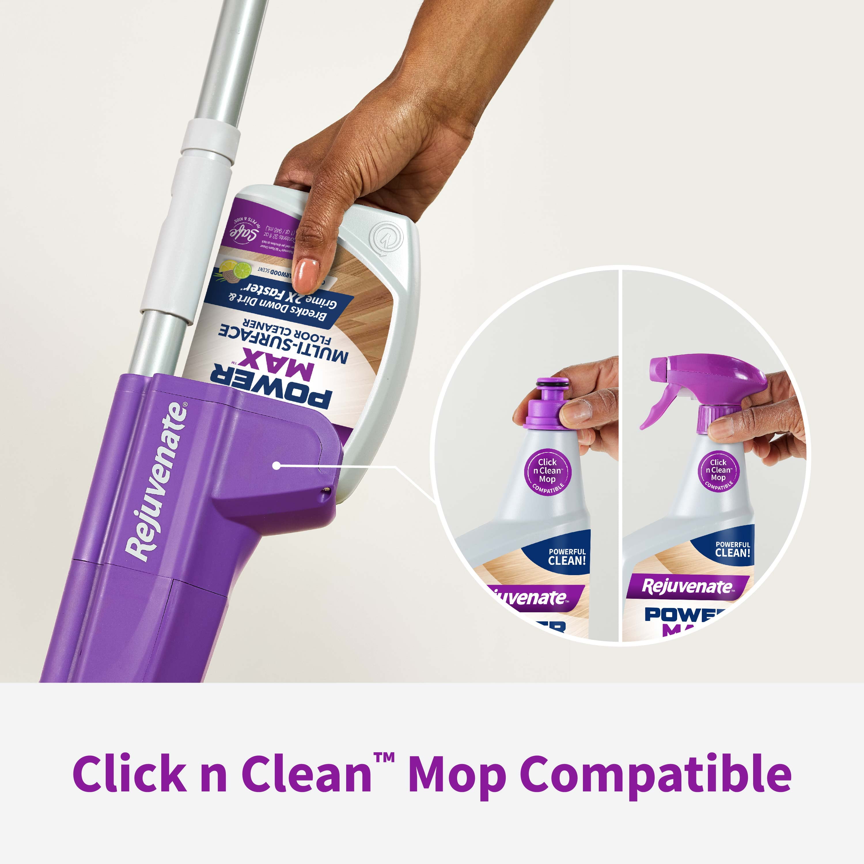 Rejuvenate PowerMax Multi-Surface Floor Cleaner, Citrus and