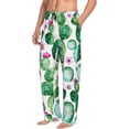 thumbnail image 6 of Salouo Cactus Plants Print Pajama Pants for Men, Lounge Pants Elastic Waistband Casual Men's sleepwear Loungewear Sleep Pajama Pant -Medium, 6 of 7