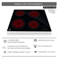 thumbnail image 5 of Parrilla de VITROCERAMICA empotrable de 4 quemadores a 220v Supra Supra Parrilla empotrable de vitrocerámica, 5 of 5