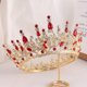 thumbnail image 2 of Nvzi Tiara de boda para novia, diadema de princesa, corona nupcial, joyería para el cabello con diamantes de imitación de cristal,graduación, boda, fiesta de disfraces (rojo), 2 of 5