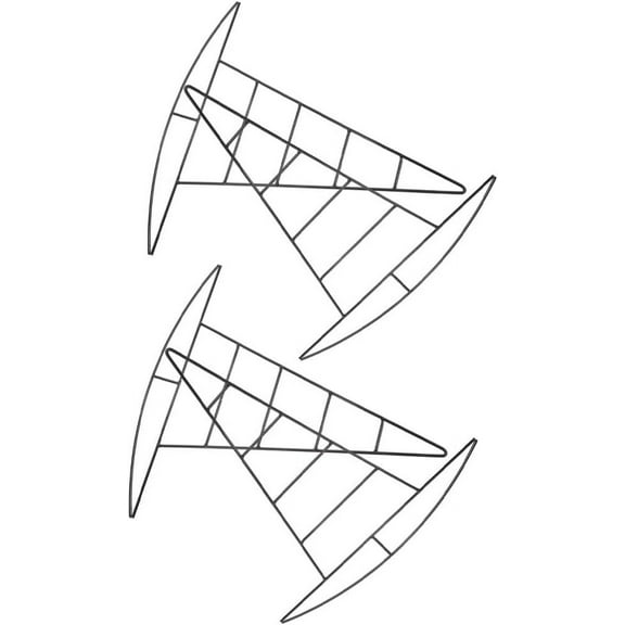 4Pcs Witch Hat Shaped Wire Wreath Frames - 10 Inch Metal Wreath Forms for DIY Crafts, Ideal for Halloween, Christmas, Seasonal Decor Holiday Party Props